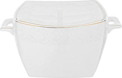 طقم سفرة بورسلان دانيا، 77 قطعة - ابيض ذهبي product image 2