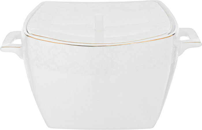 طقم سفرة بورسلان دانيا، 77 قطعة - ابيض ذهبي product image 2