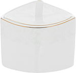 طقم سفرة بورسلان دانيا، 77 قطعة - ابيض ذهبي product image 11