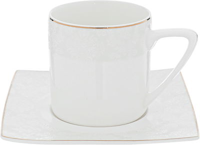 طقم سفرة بورسلان دانيا، 77 قطعة - ابيض ذهبي product image 9