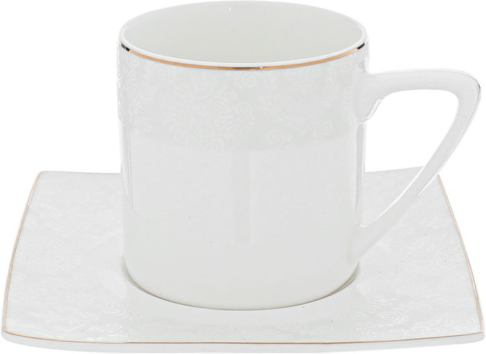 طقم سفرة بورسلان دانيا، 77 قطعة - ابيض ذهبي product image 9