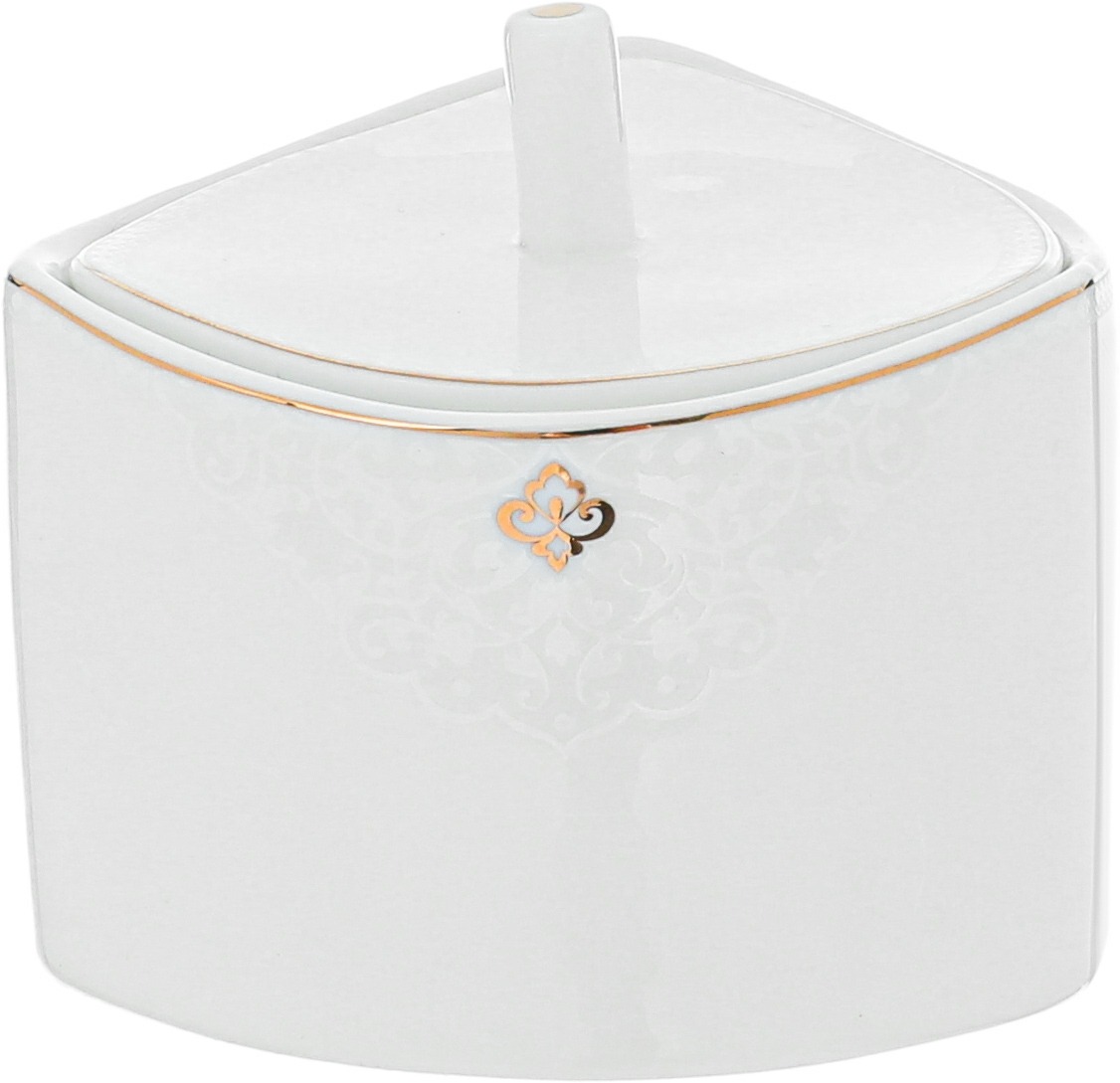 طقم سفرة بورسلان دانيا، 77 قطعة - ابيض ذهبي product image 4