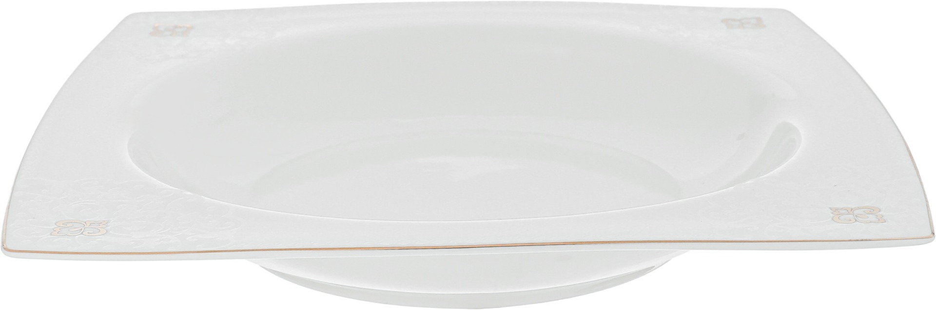 طقم سفرة بورسلان دانيا، 77 قطعة - ابيض ذهبي product image 15