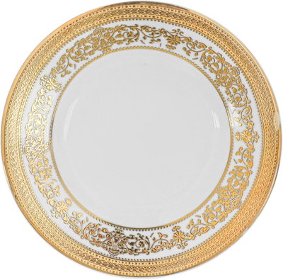 Ridge Porcelain Dinner Set, 110 Pieces - White Gold product image 11