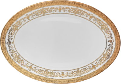 Ridge Porcelain Dinner Set, 110 Pieces - White Gold product image 14