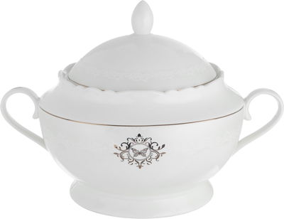 طقم سفرة بورسلان السيف غاليري، 65 قطعة، نقش كلاسيكي - ابيض product image 11