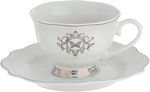 طقم سفرة بورسلان السيف غاليري، 65 قطعة، نقش كلاسيكي - ابيض product image 10