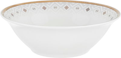 طقم سفرة بورسلان بحواف ذهبي السيف غاليري، 65 قطعة، دائري - أبيض product image 11