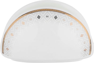 طقم سفرة بورسلان بحواف ذهبي السيف غاليري، 65 قطعة، دائري - أبيض product image 7