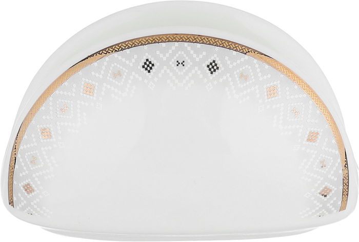 طقم سفرة بورسلان بحواف ذهبي السيف غاليري، 65 قطعة، دائري - أبيض product image 7
