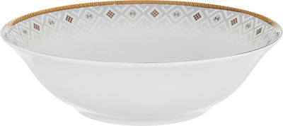 طقم سفرة بورسلان بحواف ذهبي السيف غاليري، 65 قطعة، دائري - أبيض product image 9