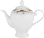 طقم سفرة بورسلان بحواف ذهبي السيف غاليري، 65 قطعة، دائري - أبيض product image 12