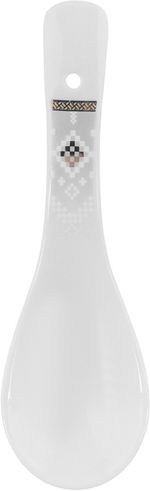 طقم سفرة بورسلان بحواف ذهبي السيف غاليري، 65 قطعة، دائري - أبيض product image 17