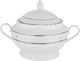 Al Saif Gallery Grey Embossed Porcelain Dinner Set, 65 Pieces, Round - White product image 2
