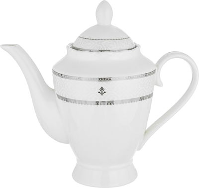 طقم سفرة بورسلان نقش رمادي السيف غاليري، 65 قطعة، دائري - أبيض product image 6