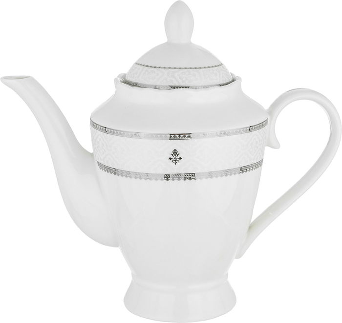 طقم سفرة بورسلان نقش رمادي السيف غاليري، 65 قطعة، دائري - أبيض product image 6