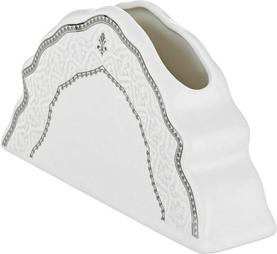 طقم سفرة بورسلان نقش رمادي السيف غاليري، 65 قطعة، دائري - أبيض product image 4