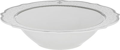 طقم سفرة بورسلان نقش رمادي السيف غاليري، 65 قطعة، دائري - أبيض product image 5