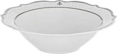 طقم سفرة بورسلان نقش رمادي السيف غاليري، 65 قطعة، دائري - أبيض product image 8