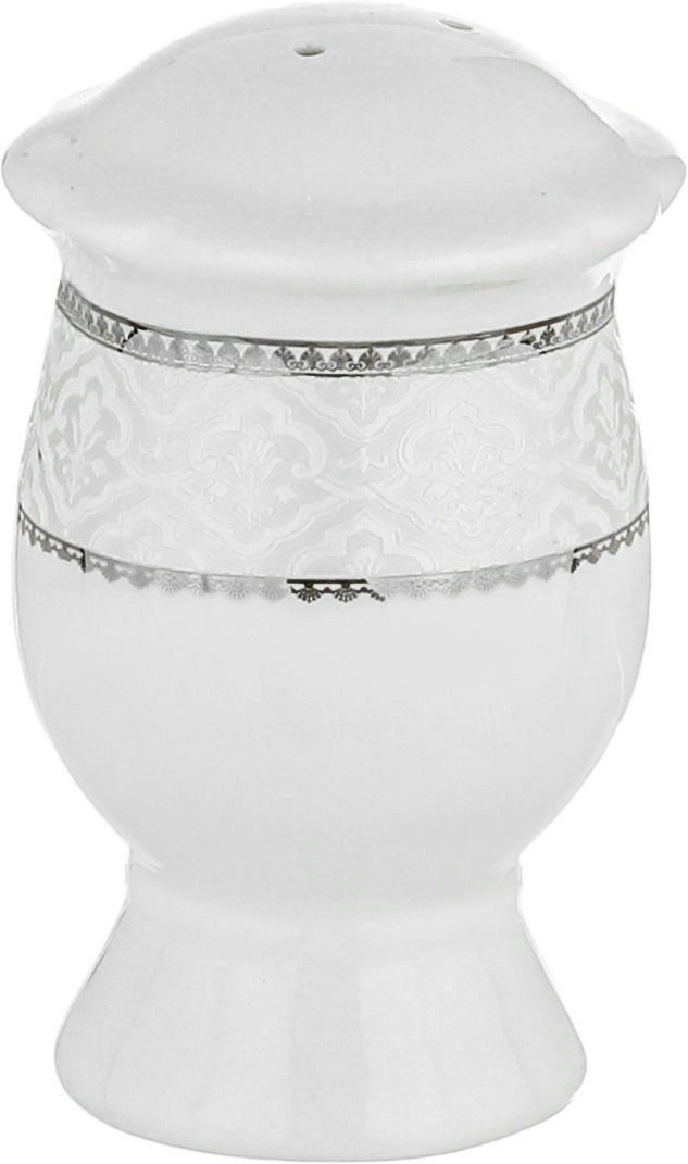 طقم سفرة بورسلان نقش رمادي السيف غاليري، 65 قطعة، دائري - أبيض product image 7
