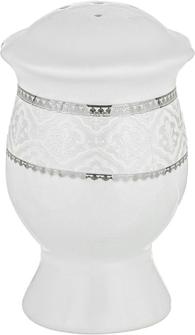 طقم سفرة بورسلان نقش رمادي السيف غاليري، 65 قطعة، دائري - أبيض product image 10