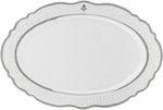 طقم سفرة بورسلان نقش رمادي السيف غاليري، 65 قطعة، دائري - أبيض product image 13
