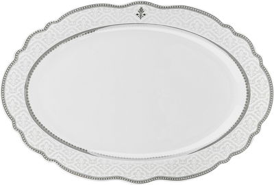 طقم سفرة بورسلان نقش رمادي السيف غاليري، 65 قطعة، دائري - أبيض product image 13