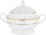 Al Saif Gallery Gold Engraved Porcelain Dinner Set, 65 Pieces, Round - White product image 2