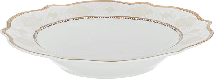 Al Saif Gallery Gold Engraved Porcelain Dinner Set, 65 Pieces, Round - White product image 4