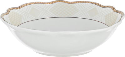 Al Saif Gallery Gold Engraved Porcelain Dinner Set, 65 Pieces, Round - White product image 5