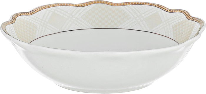 Al Saif Gallery Gold Engraved Porcelain Dinner Set, 65 Pieces, Round - White product image 5