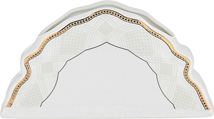 Al Saif Gallery Gold Engraved Porcelain Dinner Set, 65 Pieces, Round - White product image 7