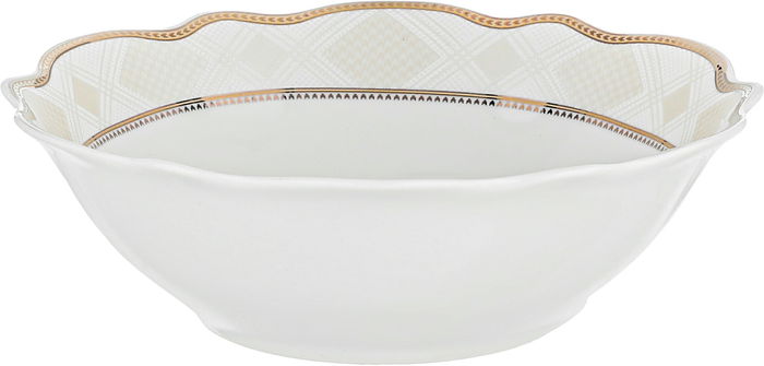 Al Saif Gallery Gold Engraved Porcelain Dinner Set, 65 Pieces, Round - White product image 8