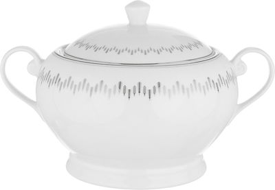 Alsaif gallery Porcelain Dinner Set, 65 Pieces, Round Pyramid Pattern - White product image 10