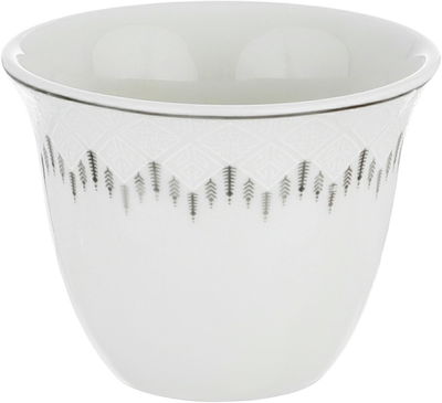 Alsaif gallery Porcelain Dinner Set, 65 Pieces, Round Pyramid Pattern - White product image 6