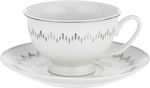 Alsaif gallery Porcelain Dinner Set, 65 Pieces, Round Pyramid Pattern - White product image 7