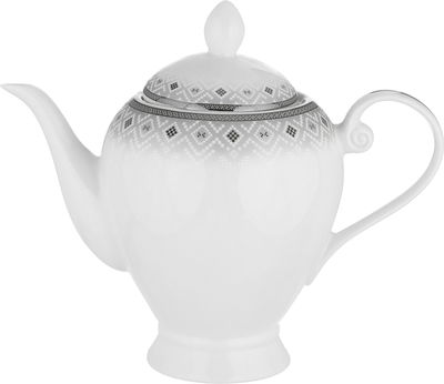 Alsaif gallery Porcelain Dinner Set, 65 Pieces, Round Shape, Beige-White Engraving product image 10