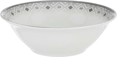 Alsaif gallery Porcelain Dinner Set, 65 Pieces, Round Shape, Beige-White Engraving product image 5
