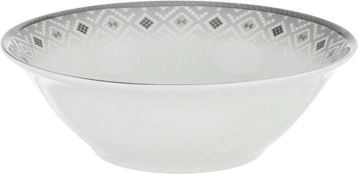 Alsaif gallery Porcelain Dinner Set, 65 Pieces, Round Shape, Beige-White Engraving product image 5
