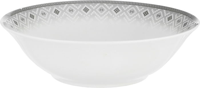 Alsaif gallery Porcelain Dinner Set, 65 Pieces, Round Shape, Beige-White Engraving product image 7