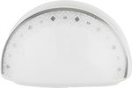 Alsaif gallery Porcelain Dinner Set, 65 Pieces, Round Shape, Beige-White Engraving product image 9