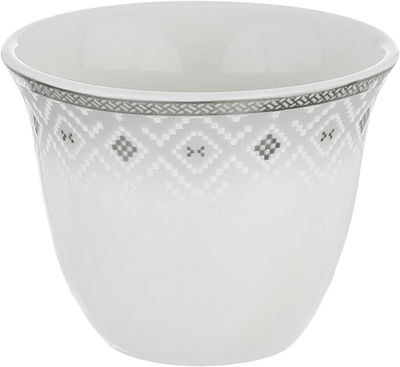 Alsaif gallery Porcelain Dinner Set, 65 Pieces, Round Shape, Beige-White Engraving product image 14