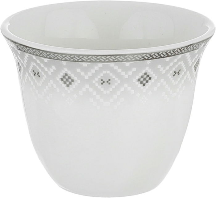 Alsaif gallery Porcelain Dinner Set, 65 Pieces, Round Shape, Beige-White Engraving product image 14