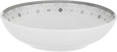Alsaif gallery Porcelain Dinner Set, 65 Pieces, Round Shape, Beige-White Engraving product image 18
