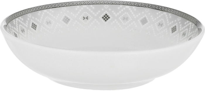 Alsaif gallery Porcelain Dinner Set, 65 Pieces, Round Shape, Beige-White Engraving product image 18