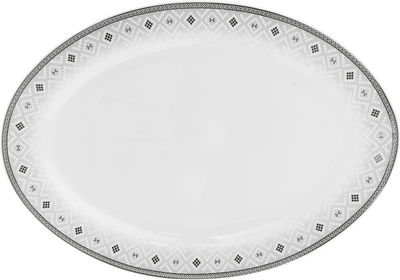 Alsaif gallery Porcelain Dinner Set, 65 Pieces, Round Shape, Beige-White Engraving product image 17