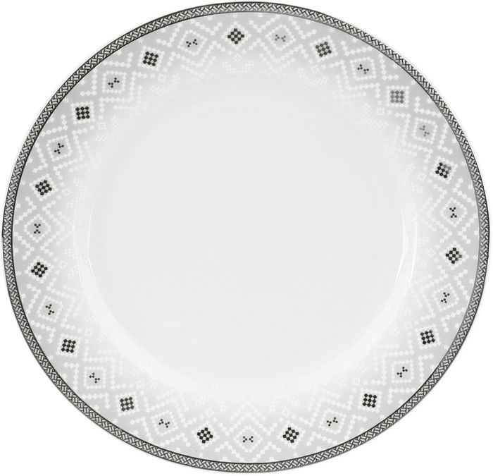 Alsaif gallery Porcelain Dinner Set, 65 Pieces, Round Shape, Beige-White Engraving product image 3