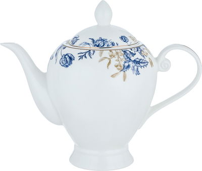 طقم سفرة بورسلان نقش أزرق السيف غاليري، 65 قطعة، دائري - أبيض product image 13