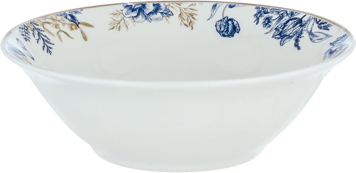 طقم سفرة بورسلان نقش أزرق السيف غاليري، 65 قطعة، دائري - أبيض product image 5