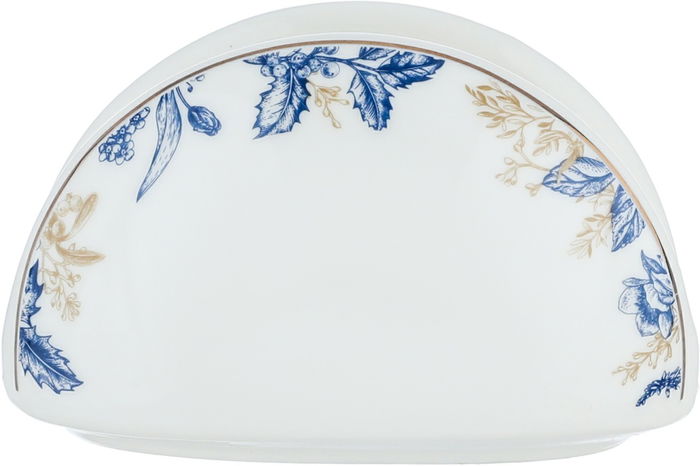 طقم سفرة بورسلان نقش أزرق السيف غاليري، 65 قطعة، دائري - أبيض product image 9